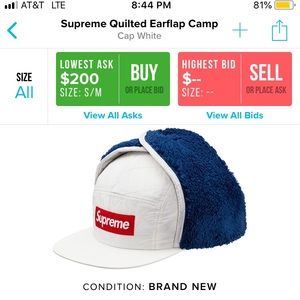 Supreme Quilted Earflap Camp